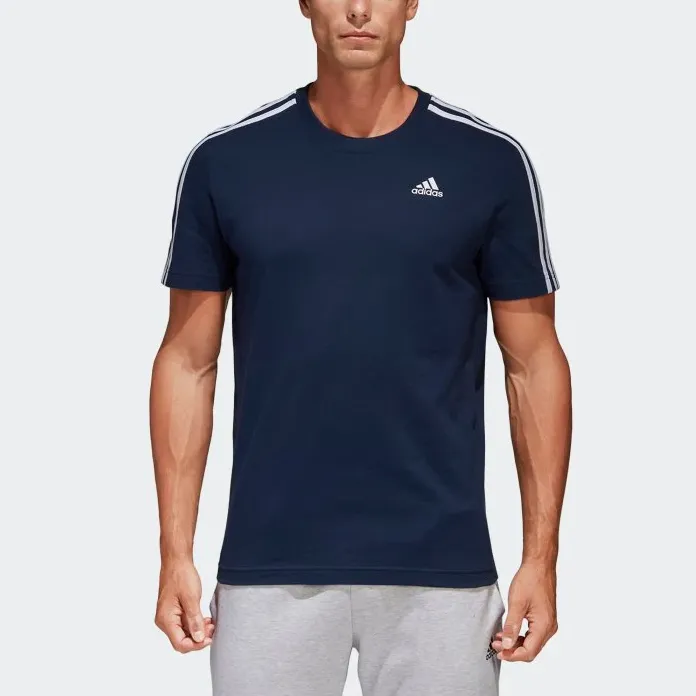Adidas ESSENTIALS CLASSICS 3-STRIPES TEE T-Shirt Men's Marine Blue-2