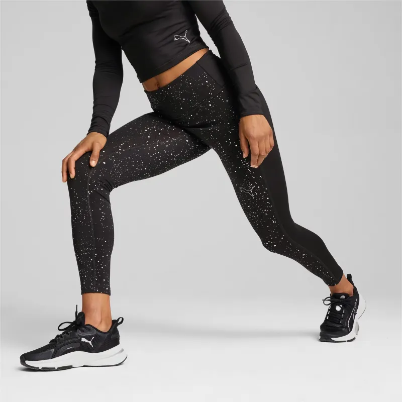 PUMA DRYCELL INTERGALACTIC Women's High-Waist 7/8 Tights Athletic Trousers Women's Black-3