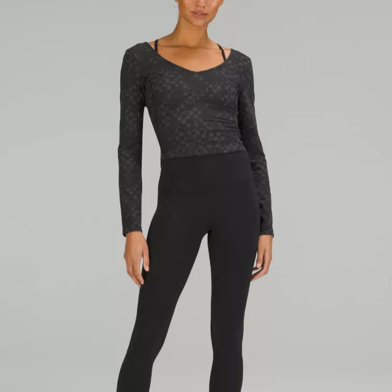 Lululemon Align™ Collection Nulu™ T-Shirt Women's Original Point Black Multicolor-2