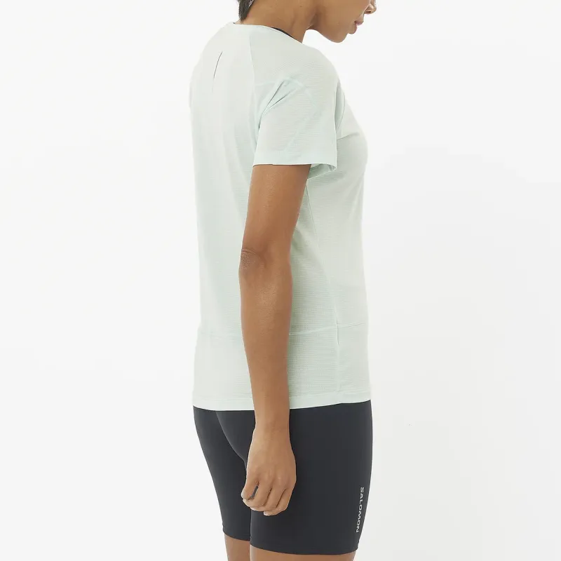 SALOMON CROSS RUN T-Shirt Women's Mist Blue-2
