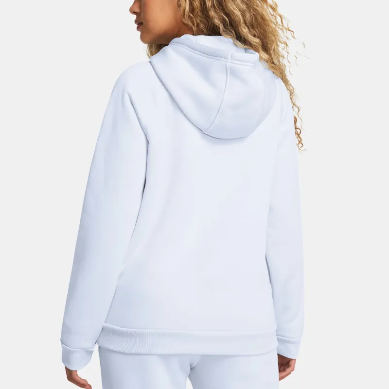 Under Armour Fleece Hoodie Sweatshirt Women's Halo Blue/Black-3