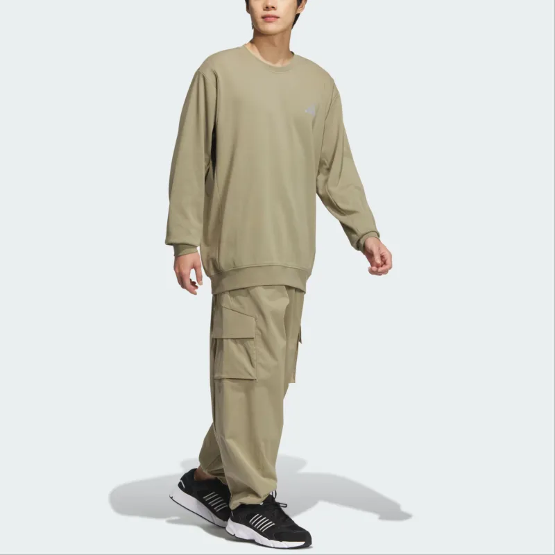 Adidas FW24 M TRANS CREW1 Sweatshirt Men's Green-1