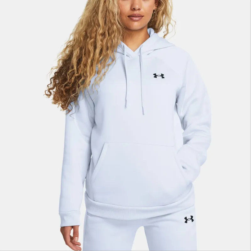 Under Armour Fleece Hoodie Sweatshirt Women's Halo Blue/Black-2