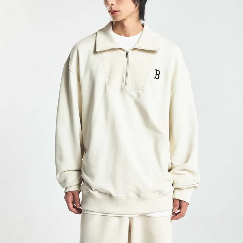 MLB Boston Red Sox Sweatshirt Men's White-4