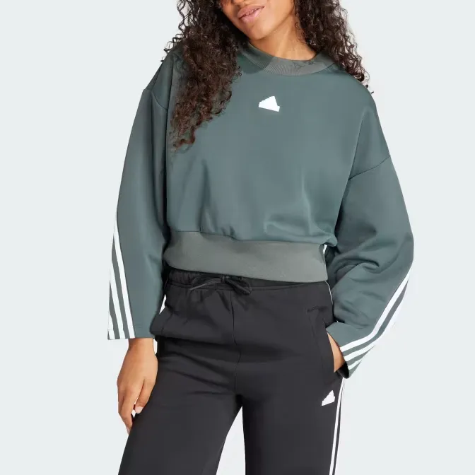 Adidas Sweatshirt Women's Dark Green-1