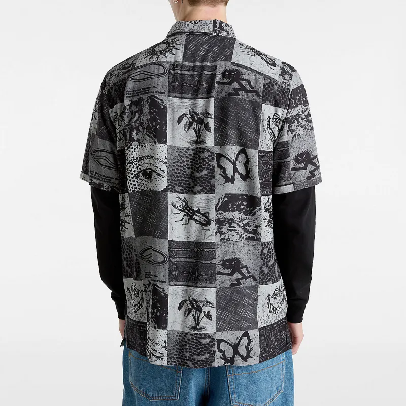 Vans VANS CAMP CLASSIC COLLAR WOVEN SHIRT Shirt Men's Gray-4