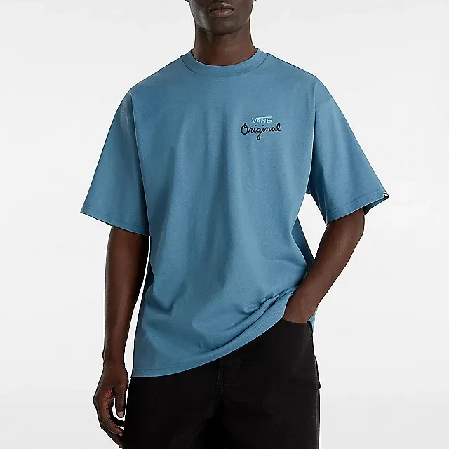 Vans ORANGE RECORDS T-Shirt Men's Blue-2