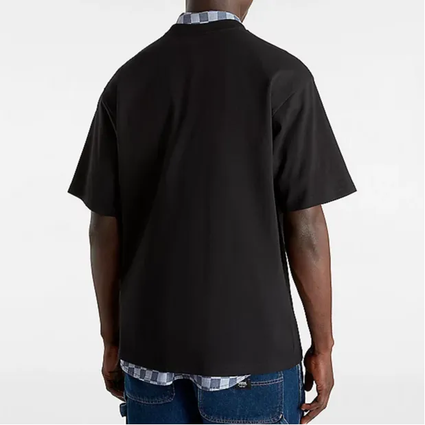 Vans Drop Shoulder Sleeve T-Shirt Men's Black-2
