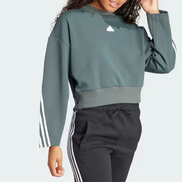 Adidas Sweatshirt Women's Dark Green-2