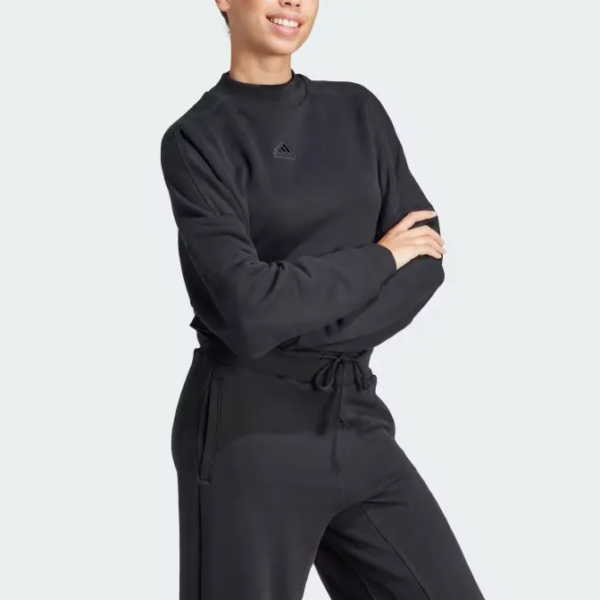 Adidas LOUNGE Sweatshirt Women's Black-1
