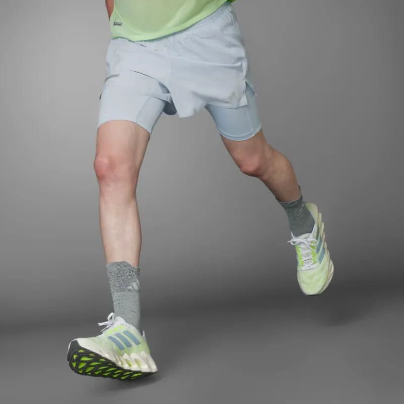 Adidas Ultimatea 2-In-1 Shorts Casual Shorts Men's Light Blue-1