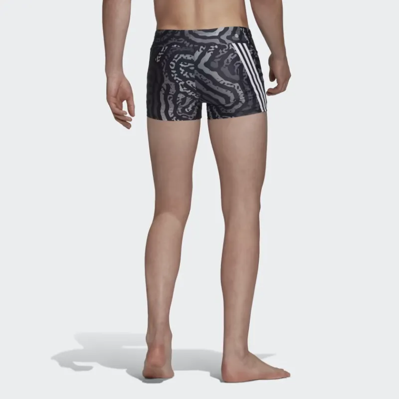 Adidas COLOUR MAZE SWIM BOXERS Swimming Shorts Men's Black-3