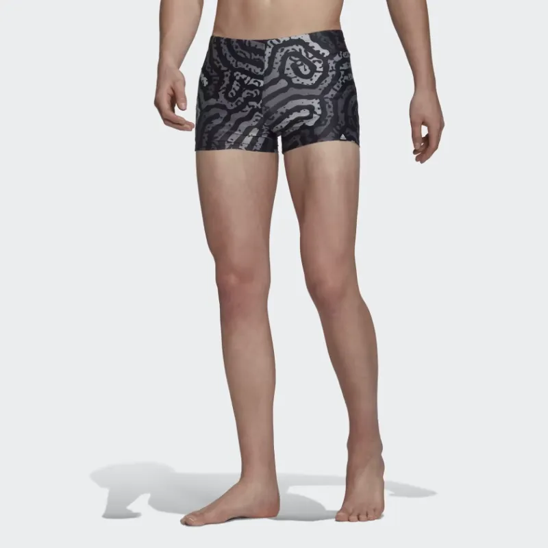 Adidas COLOUR MAZE SWIM BOXERS Swimming Shorts Men's Black-2