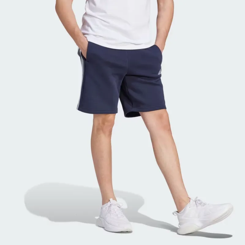 Adidas Free Shipping With AdiClub Essentials Fleece 3 Stripes Shorts-3
