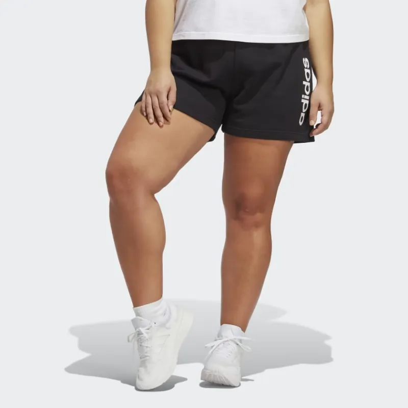Adidas Free Shipping With AdiClub Essentials Linear French Terry Shorts Plus Size-1