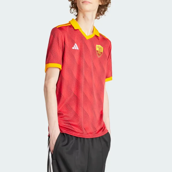 Adidas 23/24 Season Roma Team Soccer Jerseys Men's Victory Red-4