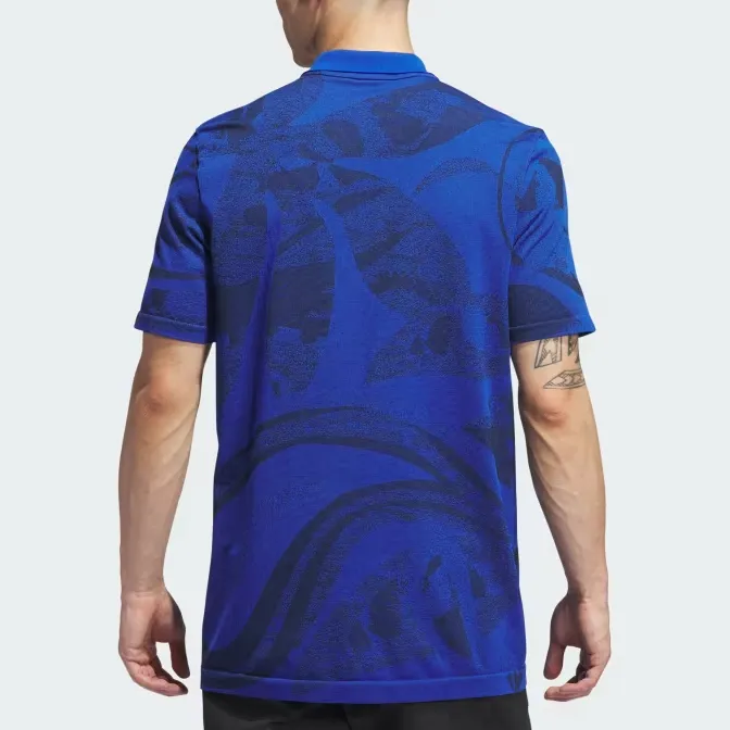 Adidas PRIMEKNIT Polo Shirt Men's Royal Blue-3