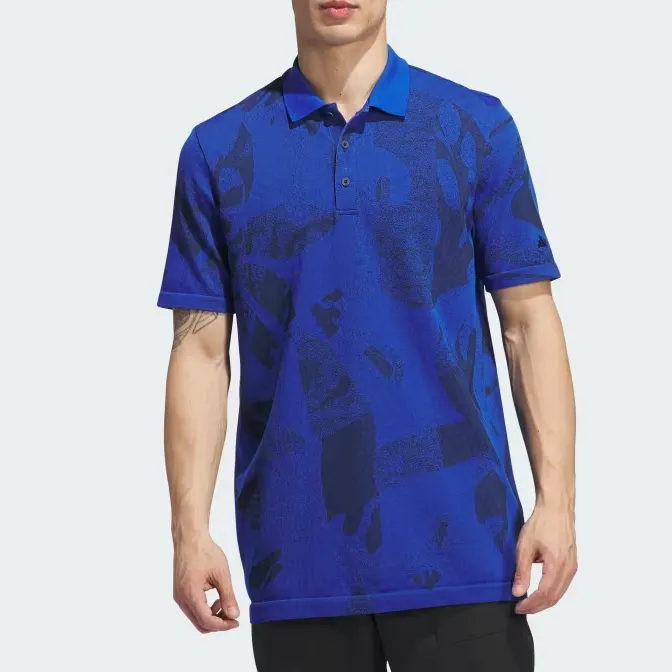Adidas PRIMEKNIT Polo Shirt Men's Royal Blue-2