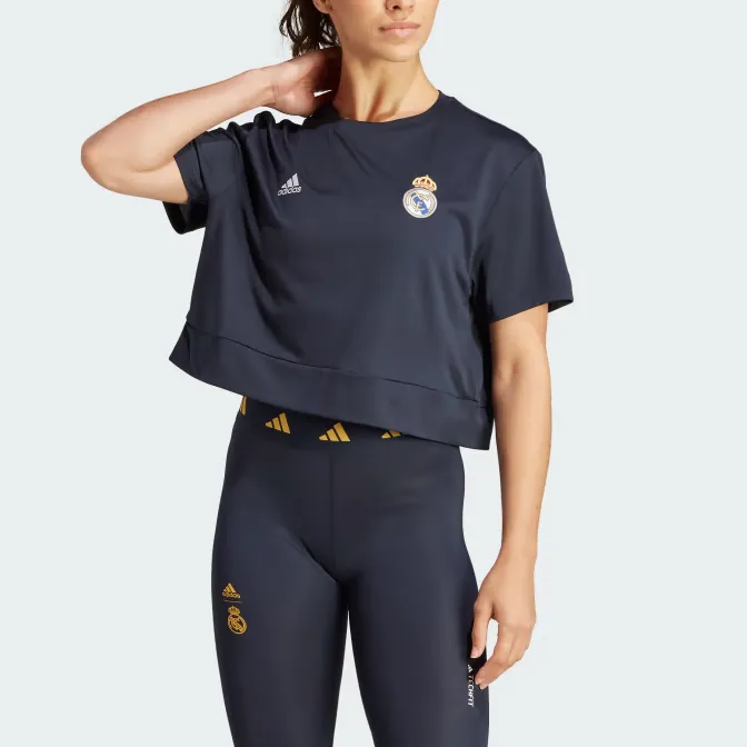 Adidas T-Shirt Women's Marine Blue-1