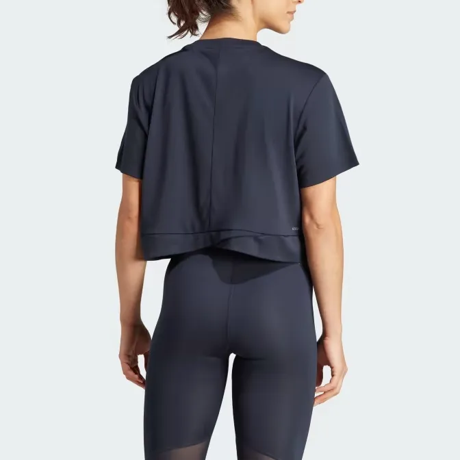 Adidas T-Shirt Women's Marine Blue-2