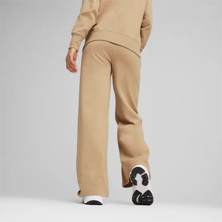 PUMA BETTER CLASSICS Knitted Sports Pants Women's Light Brown-3