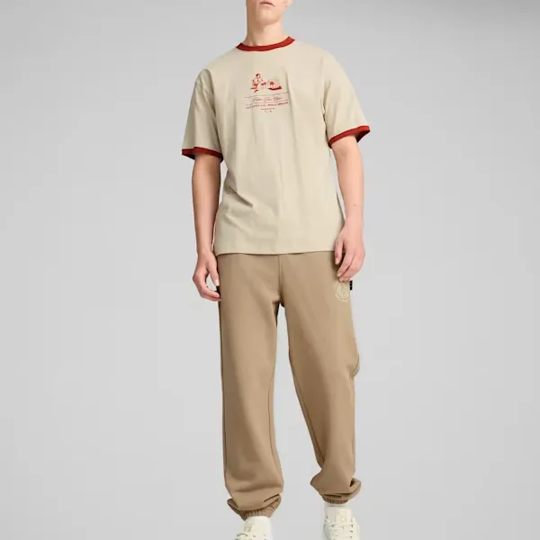 PUMA Balanza PALM TREE CREW Knitted Sports Pants Men's Brown-2