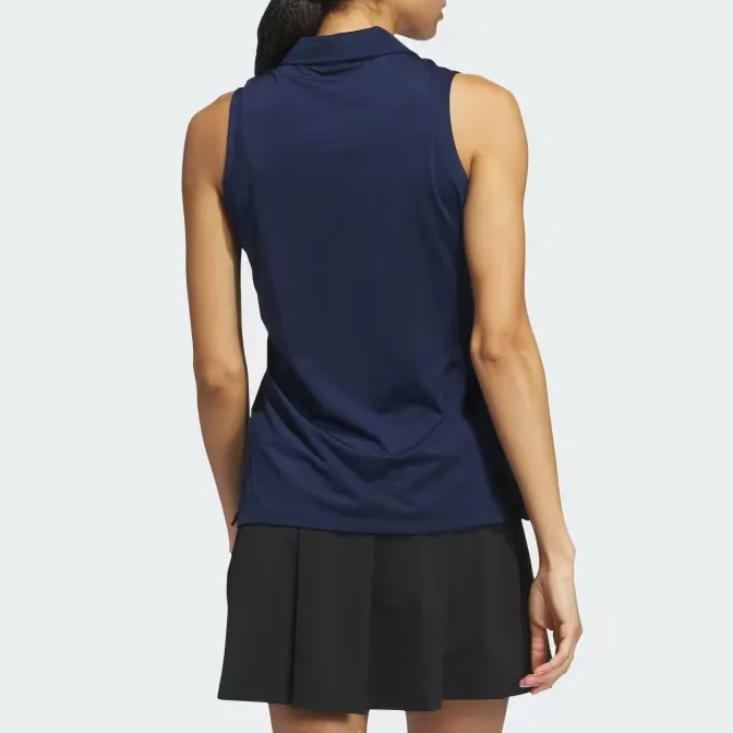 Adidas Free Shipping With AdiClub Ultimate365 Solid Sleeveless Polo Shirt-4