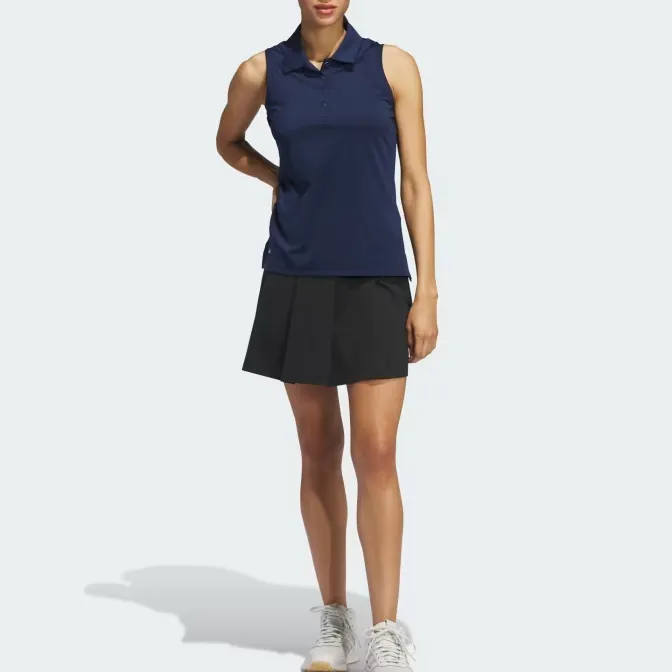 Adidas Free Shipping With AdiClub Ultimate365 Solid Sleeveless Polo Shirt-1