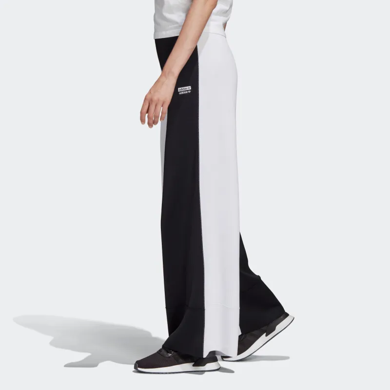 Adidas Pants Knitted Sports Pants Women's Black White-5