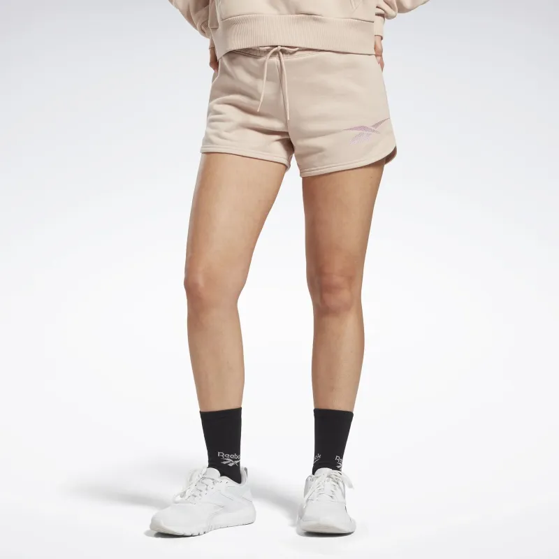 Reebok Doorbuster Identity French Terry Shorts Casual Shorts Women's Beige-1