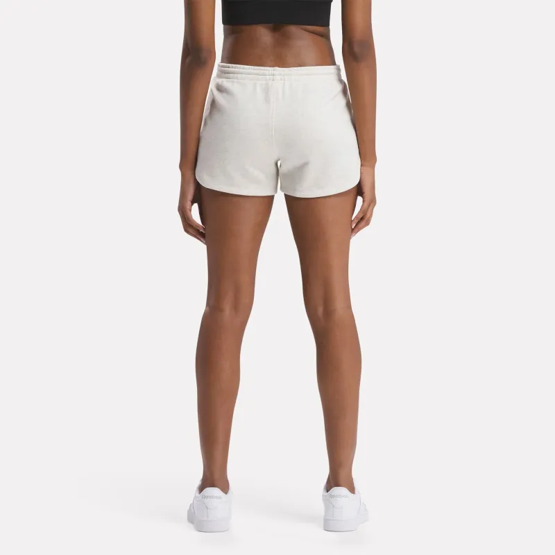 Reebok Identity French Terry Casual Shorts Women's White-2
