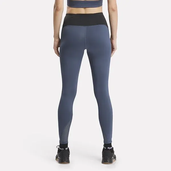 Reebok Running Vector Leggings Leggings Women's Dark Blue-3