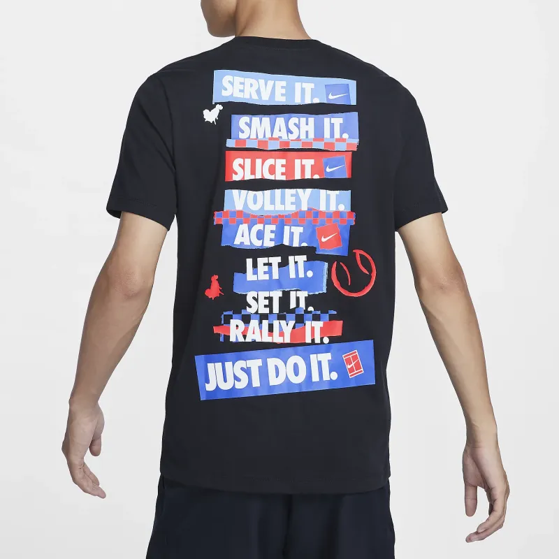 Nike T Shirts Men Black-1
