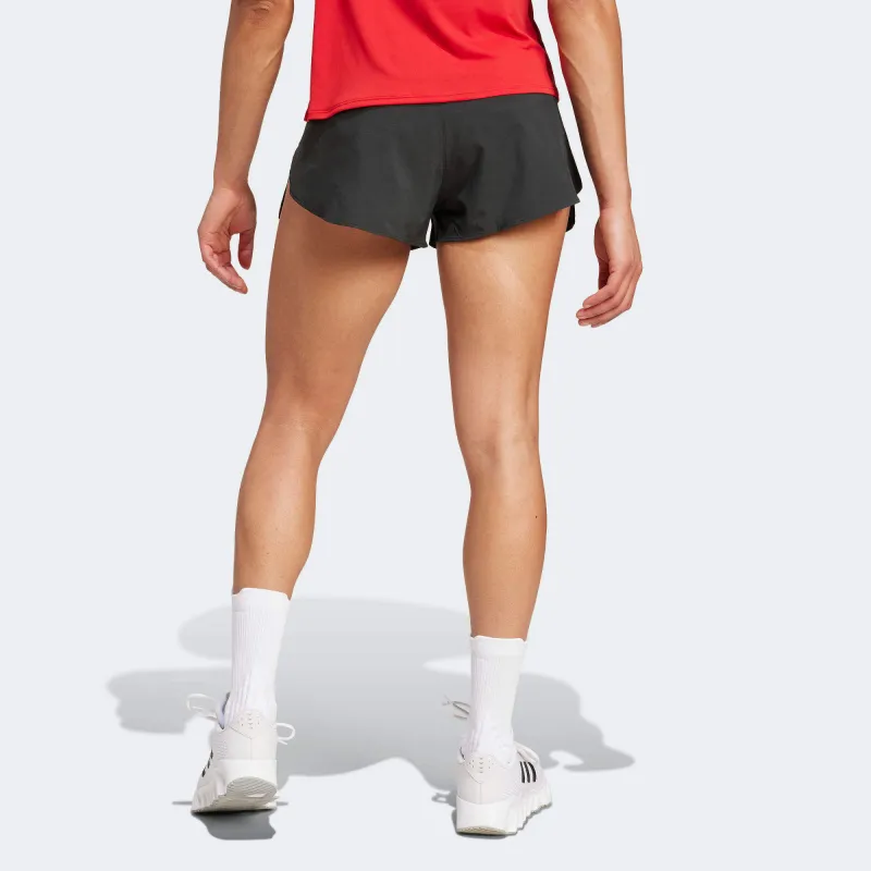 Adidas AdizeroESSENTIALS Sport Performance Casual Shorts Women's Black-3
