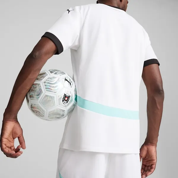 PUMA Austria 2024 Men's Replica Away Soccer Jersey Soccer Jerseys Men's White-2