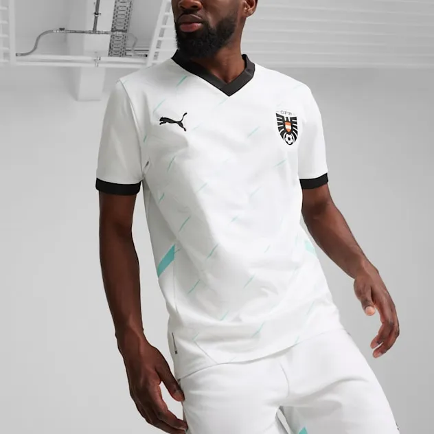 PUMA Austria 2024 Men's Replica Away Soccer Jersey Soccer Jerseys Men's White-3