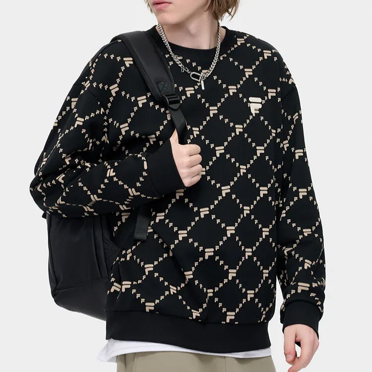 FILA FUSION Sweatshirt Unisex Jet Black-4