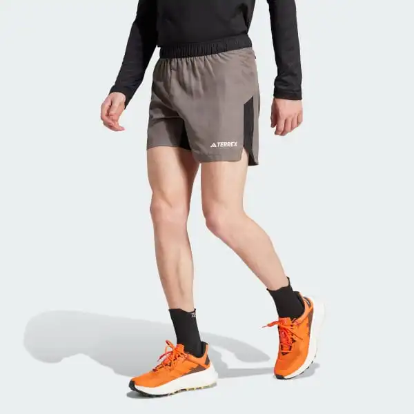 Adidas ULT TERREX MULTI TRAIL RUNNING SHORTS Sports Shorts Men's Charcoal Gray-1