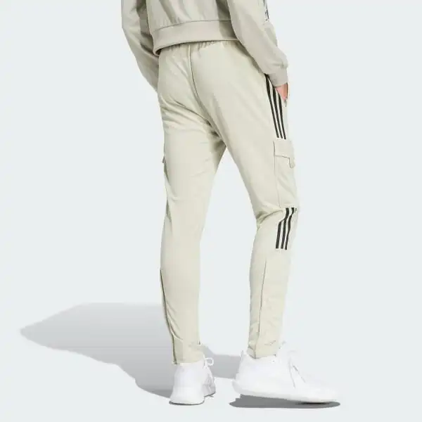 Adidas TIRO CARGO Knitted Sports Pants Men's Gray White-3