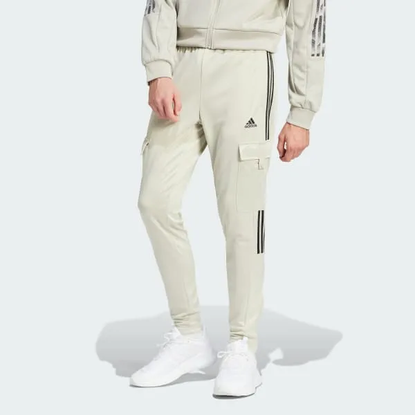 Adidas TIRO CARGO Knitted Sports Pants Men's Gray White-1