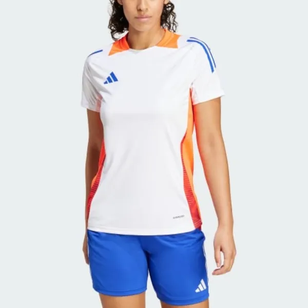 Adidas TIRO 24 COMPETITION TRAINING JERSEY Soccer Jerseys Women's White/Sun Red-2