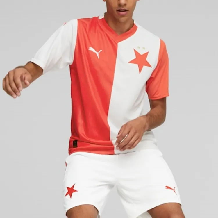 PUMA SK Slavia Prague 23/24 Home Jersey Soccer Jerseys Men's Red-2