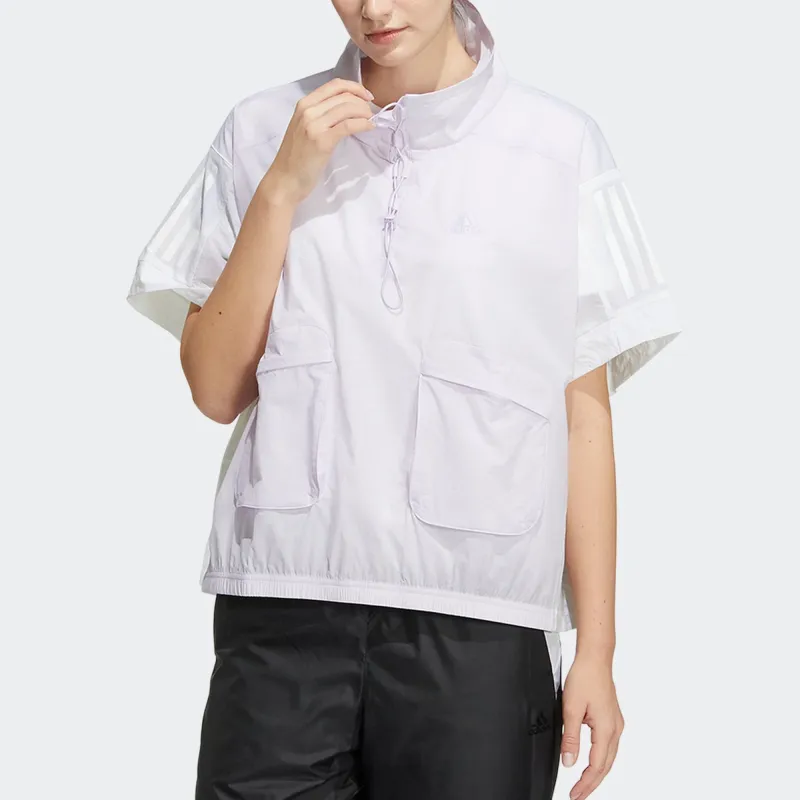 Adidas Jackets Coats Women's Light Purple/White-1