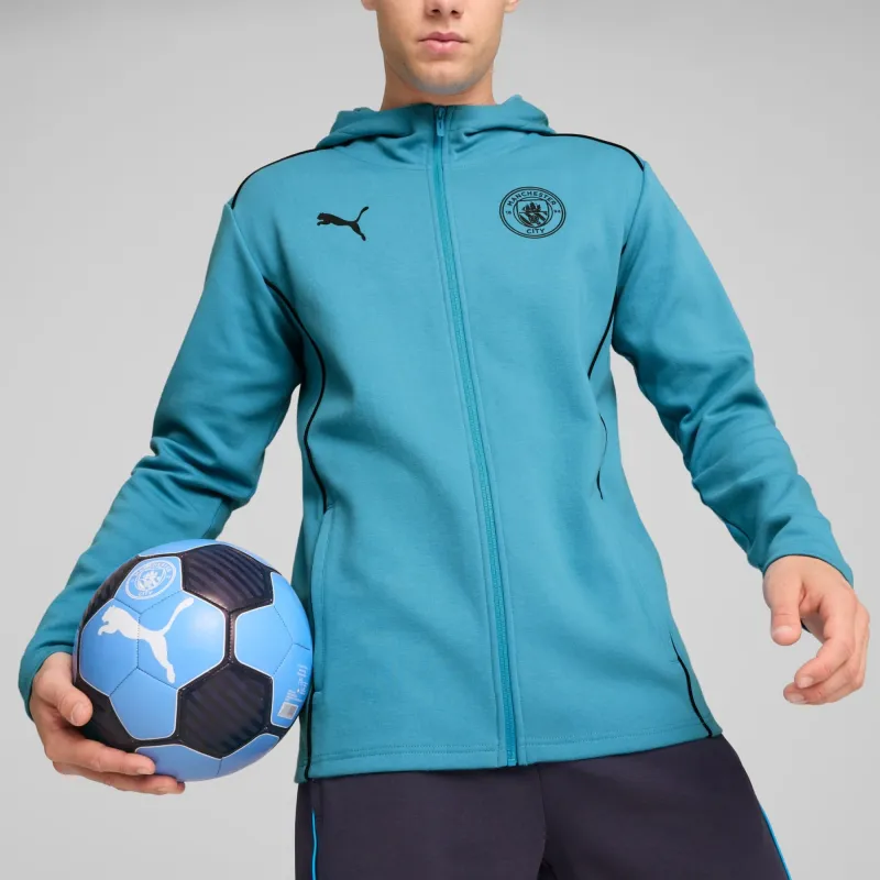 PUMA Manchester City SS24 Manchester City Casuals Hooded Jacket Men Jackets & Coats Men's Sea Blue-2