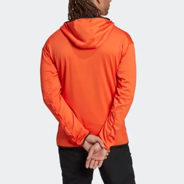 Adidas TERREX TECH FLOOCE LIGHT HOODED HIKING JACKET Jackets Coats Men's Orange-3