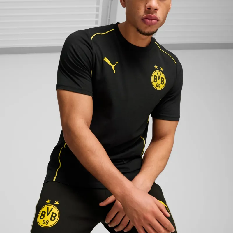 PUMA Borussia Dortmund SS24 T-Shirt Men's Yellow Black-2