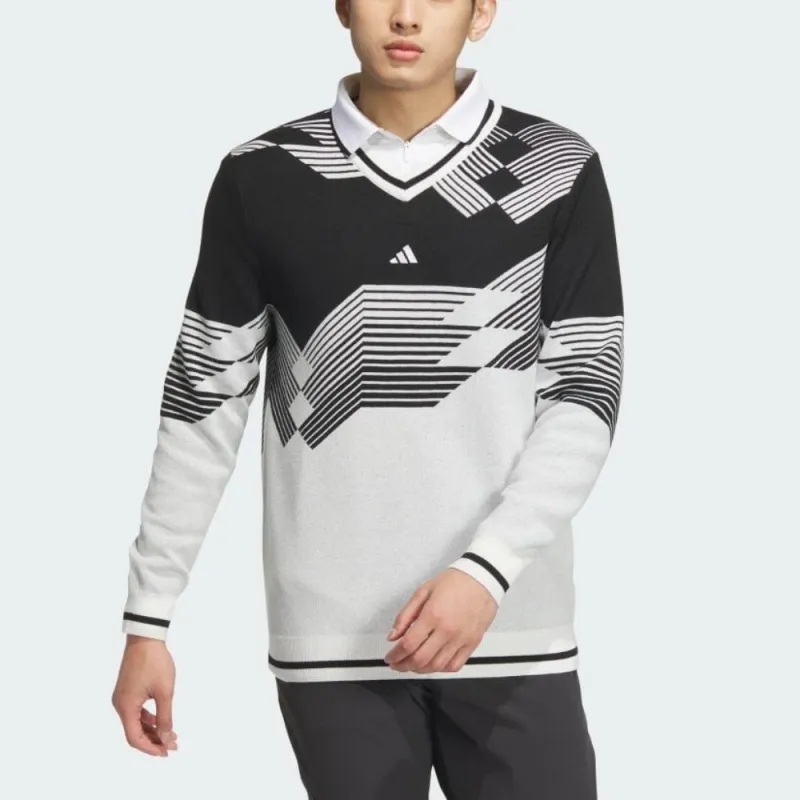 Adidas Sweater Men's Black White-2