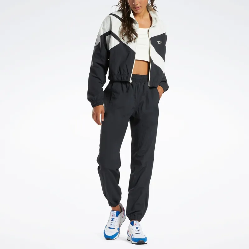 Reebok Classics Franchise Track Jackets Coats Women's Black White-1