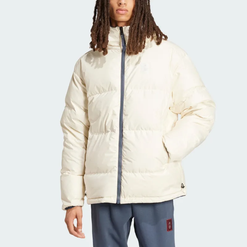 Adidas Manchester United FW24 Down Jacket Men's Dark Gray/Ivory-6
