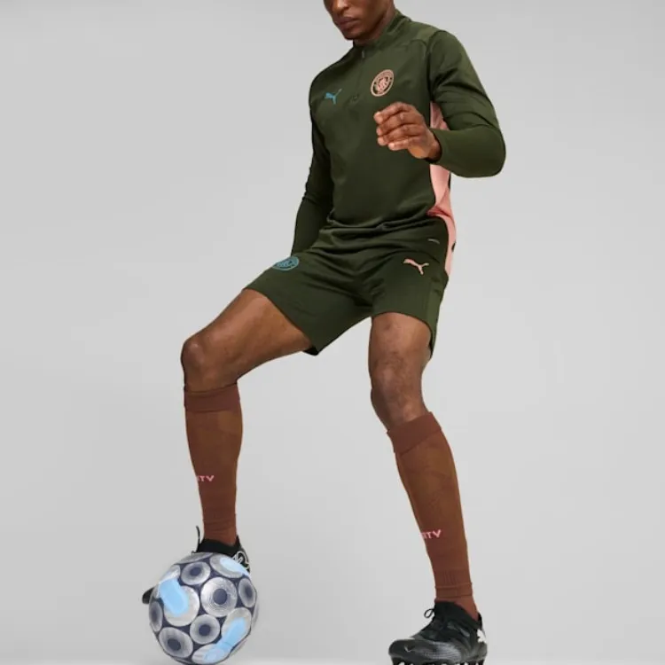 PUMA Manchester City Soccer Bottom Men's Green-3